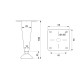 CONIC LEG KPS / MAT NICKEL FURNITURE LEGS